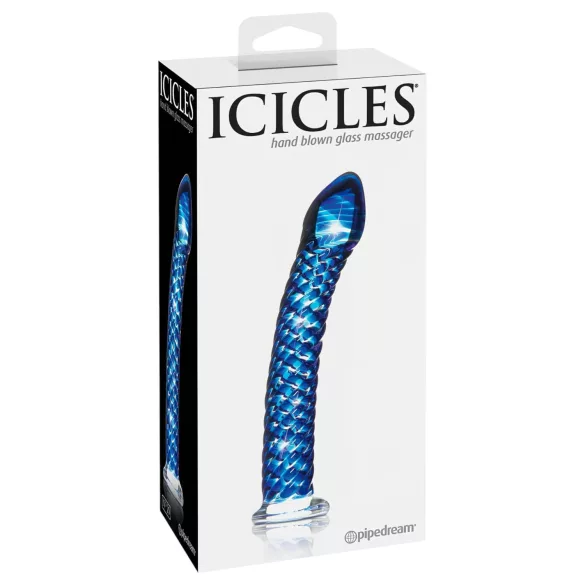 Icicles No. 29 - lasidildo - spiraali - sininen