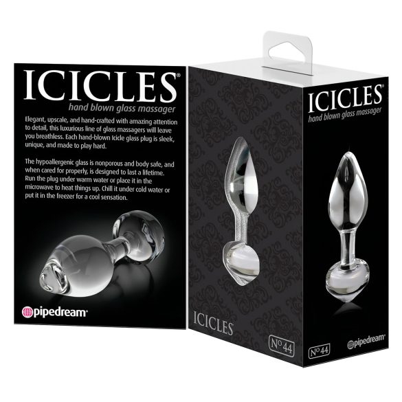 Icicles No. 44 - anustappi - lasi - kartiomainen - läpinäkyvä