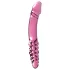 Icicles No. 57 - kaksipäinen lasidildo penis - pinkki
