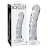 Icicles No. 62 - lasidildo penis muotoilu - läpinäkyvä