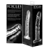Icicles No. 62 - lasidildo penis muotoilu - läpinäkyvä