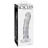 Icicles No. 62 - lasidildo penis muotoilu - läpinäkyvä