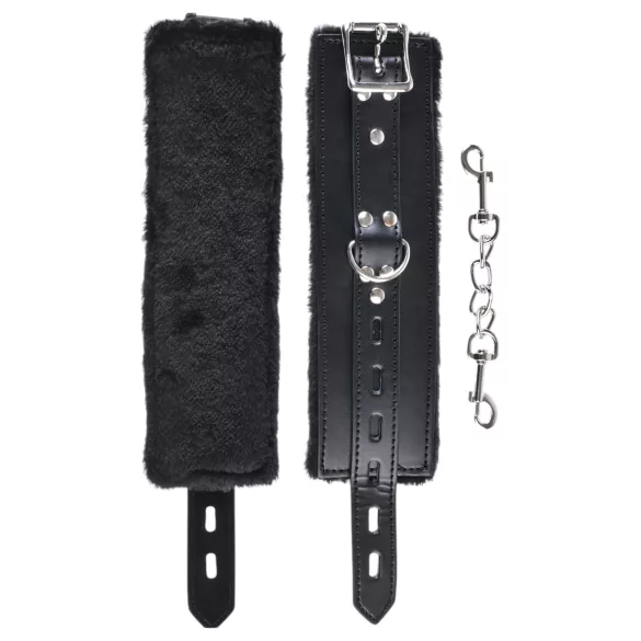 Fetish - käsiraudat - pehmeä sisävuori - musta