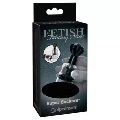   Pipedream Fetish Super Suckers - nännipumppu (musta-läpinäkyvä)
