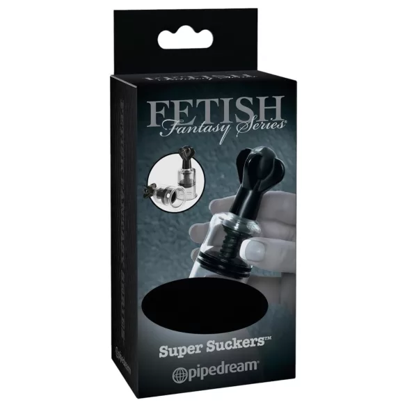 Fetish Super Suckers - nännipumppu - musta kirkas