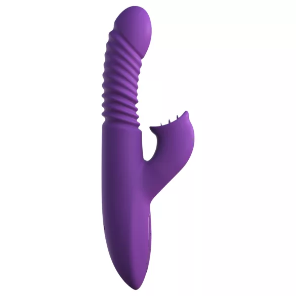 Fantasy For Her - 3-in-1 työntävä vibraattori lämmitystoiminnolla (violetti)