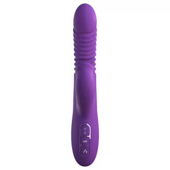 Fantasy For Her - 3-in-1 työntävä vibraattori lämmitystoiminnolla (violetti)