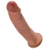 King Cock - realistinen dildo imukupilla - tumma iho - 23 cm
