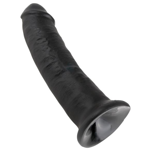 King Cock - dildon imukuppi - musta 23 cm
