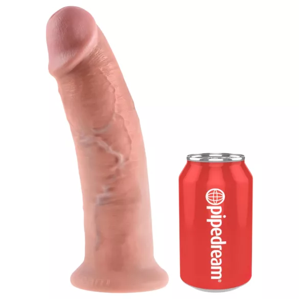 King Cock - realistinen dildo imukupilla 25cm - iho