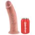 King Cock 10 - iso imukuppi dildo (25cm) - luonnollinen