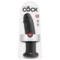 King Cock - dildo imukupilla - 25 cm - musta