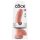 King Cock 9 - iso imukupillinen kivellinen dildo (23cm) - luonnonväri
