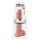King Cock 11 - imukupilla varustettu, kiveksellinen dildo (28cm) - luonnollinen