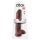 King Cock 11 - suuri, tarttuva kivipora dildo (28 cm) - ruskea