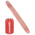 King Cock 12 Slim - luonnollinen realistinen tupladildo (31 cm) - luonnollinen