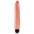 King Cock 10 Stiffy - vedenkestävä, aidontuntuinen vibraattori (25 cm) - luonnollinen