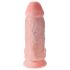 King Cock - dildo imukupilla ja kiveksillä - 23 cm - iho