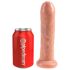 King Cock 7 - aidontuntuinen dildo (18 cm) - luonnollinen