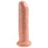 King Cock 7 - aidontuntuinen dildo (18 cm) - luonnollinen