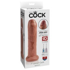 King Cock - realistinen dildo 18cm - tumma luonnollinen