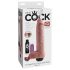 King Cock 11 - aidon tuntuinen suihkuttava dildo (28 cm) - luonnollinen