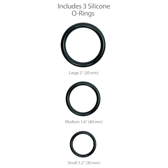 King Cock - Strap-on dildo valjailla - musta 18 cm