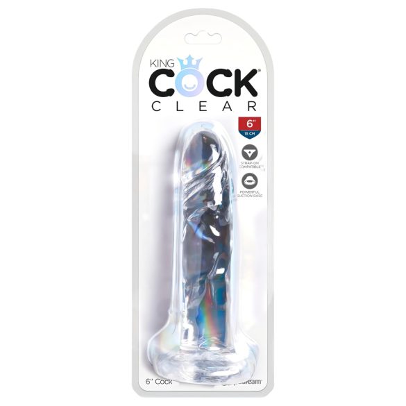 King Cock Clear 6 - imukuppidildo (15 cm)