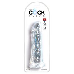 King Cock Clear 8 - iso dildo imukupilla 20 cm