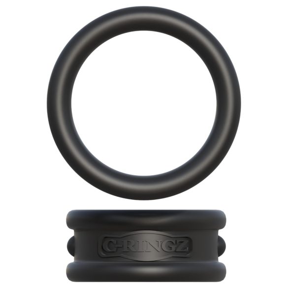 Fantasio C-Ringz - penis- ja kivestenrengas (musta)