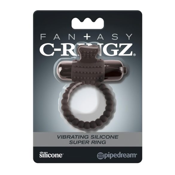Pipedream Fantasy C-Ringz - vibraattori penisrengas - musta