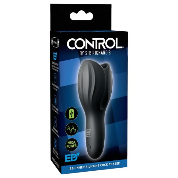 / Control Cock Teaser - vedenkestävä, ladattava klitorisvibraattori (musta)