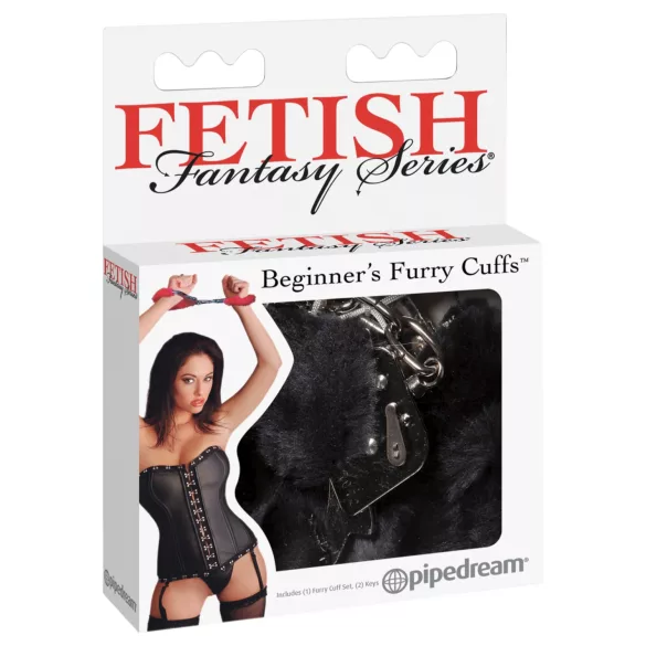 Fetish Fantasy - pehmustetut käsiraudat - musta