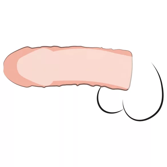 Pipedream - X-TENSION Perfect 1 - aidonnäköinen penisjatke (17,7 cm, luonnonväri)