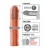 Pipedream - X-TENSION Mega 3 - aidonnäköinen penisjatke (22,8 cm, luonnonväri)