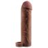 X-TENSION Perfect 2 - peniskiinnike erektiorenkaalla - 19cm - tumma nude