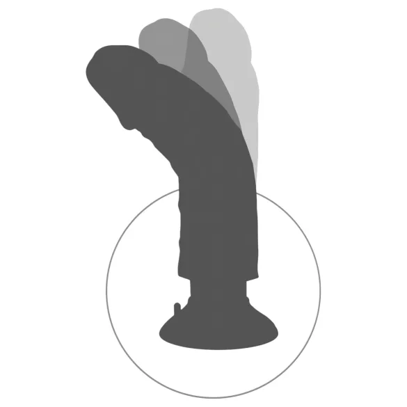 King Cock - vibraattori - taipuisa, realistinen - 25 cm