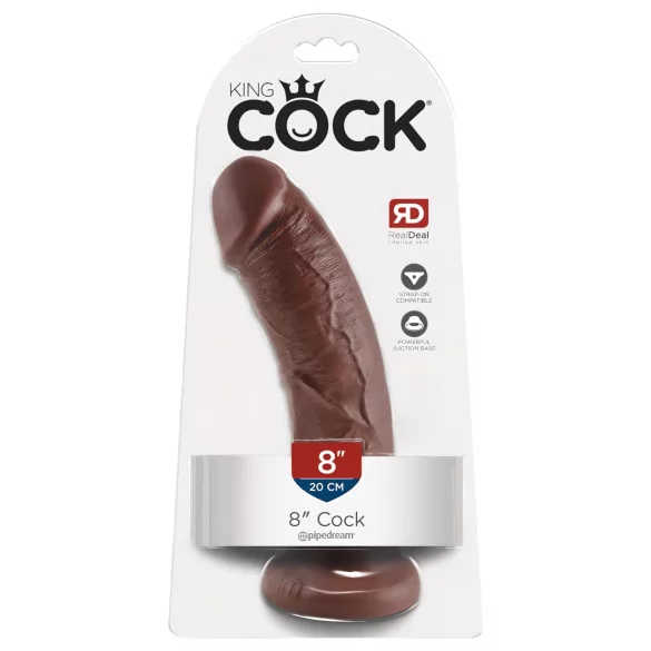 King Cock - dildo 20 cm - ruskea