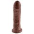 King Cock 8 Dildo (20cm) - ruskea