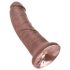 King Cock 8 Dildo (20cm) - ruskea