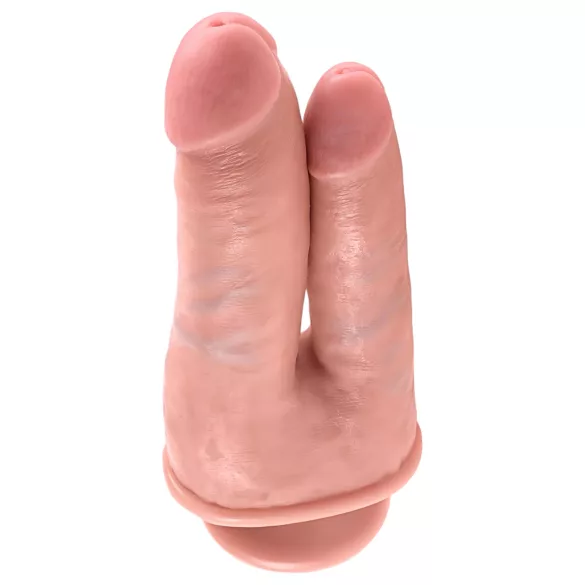 King Cock - tupladildo realistinen - ihovärinen