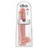 King Cock 15 - imukupilla varustettu, kiveksellinen dildo (38 cm) - luonnollinen