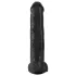 King Cock 15 - dildo kivellä ja imukupilla - 38 cm - musta