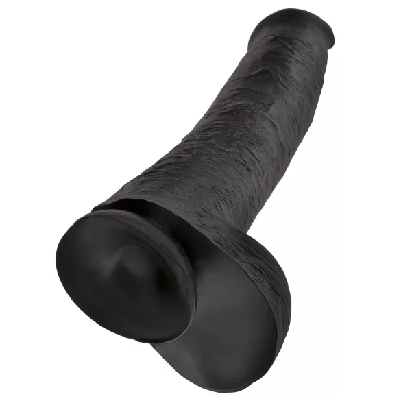 King Cock 15 - dildo kivellä ja imukupilla - 38 cm - musta