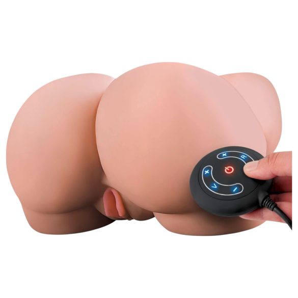 PDX Elite Milk Me Silly - värisevä torso-masturbaattori (nude)