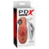 PDX Double Stroker - 2in1 aito masturbaattori (tumma luonnollinen)