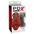 PDX Pick Your Pleasure - 2-in-1 aidonnäköinen masturbaattori (ruskea)