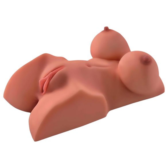 PDX Täydellinen DD Torso - kaksi nautinnon aukkoa - (ruskea)