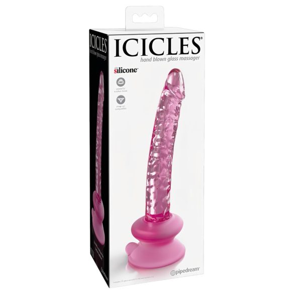Icicles No. 86 - lasidildo penisellä - pinkki