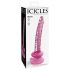 Icicles No. 86 - lasidildo penisellä - pinkki